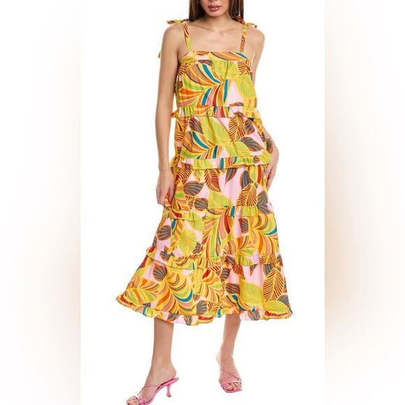 Flora Bea NYC Dresses & Skirts - Flora Bea NYC Carey Dress Multicolor Maxi Dress size Medium